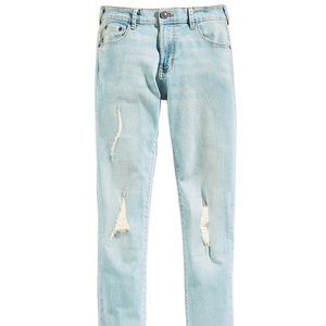 Ring of Fire Distressed Denim Slim-Fit Jeans, 18